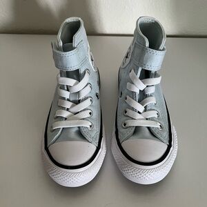 Converse Blue and White High-Top Sneakers Classic Design